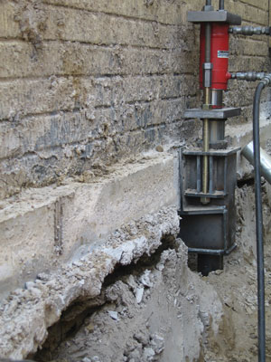 Commercial Push Pier Installation in Vail