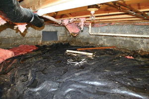 Crawl Space Repair Before in Tucson