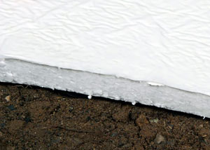 Insulation installed on a crawl space floor in Eloy