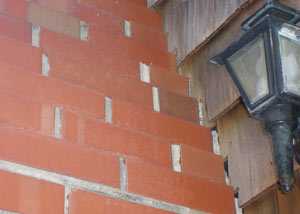 a repaired chimney in Gold Canyon that had shown serious foundation damage and was repaired with a helical pier system.