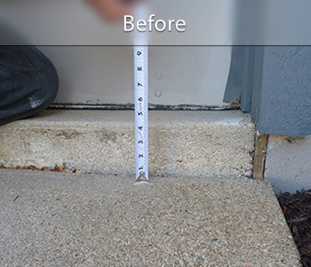 Walkway sinking & settlement in AZ