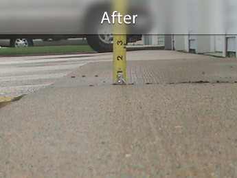 Repairing driveway with concrete leveling in AZ